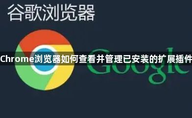 Chrome浏览器如何查看并管理已安装的扩展插件1