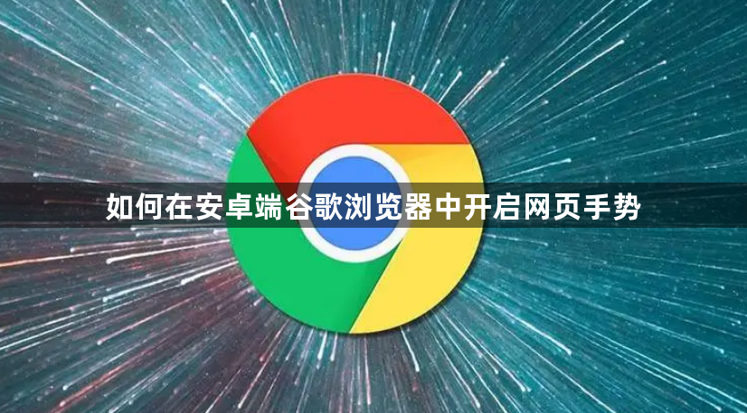 如何在安卓端谷歌浏览器中开启网页手势1