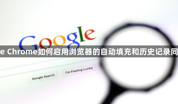 google Chrome如何启用浏览器的自动填充和历史记录同步功能1