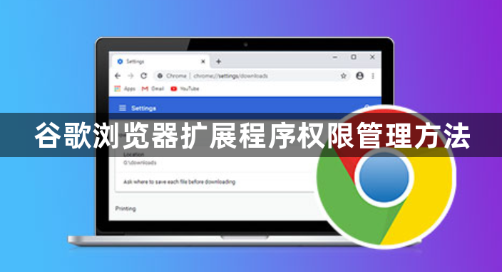 谷歌浏览器扩展程序权限管理方法1