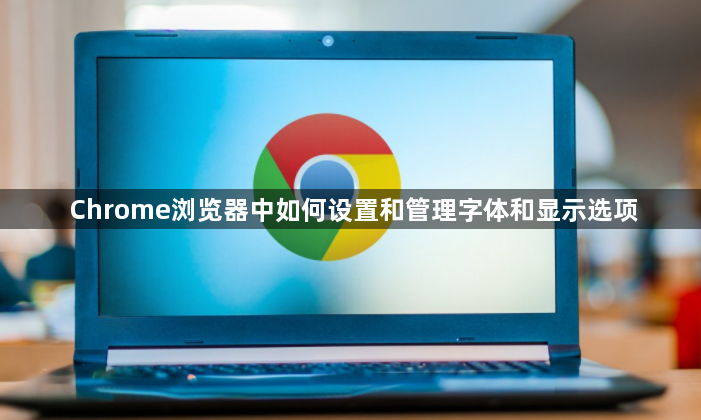 Chrome浏览器中如何设置和管理字体和显示选项1