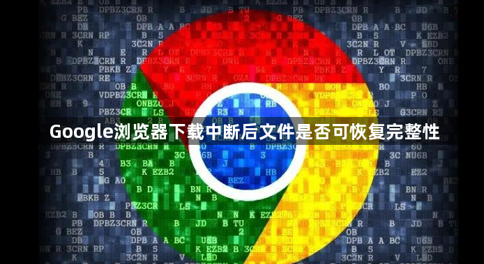 Google浏览器下载中断后文件是否可恢复完整性1