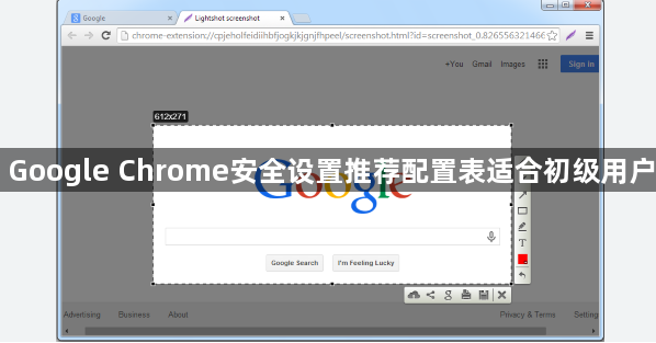 Google Chrome安全设置推荐配置表适合初级用户1