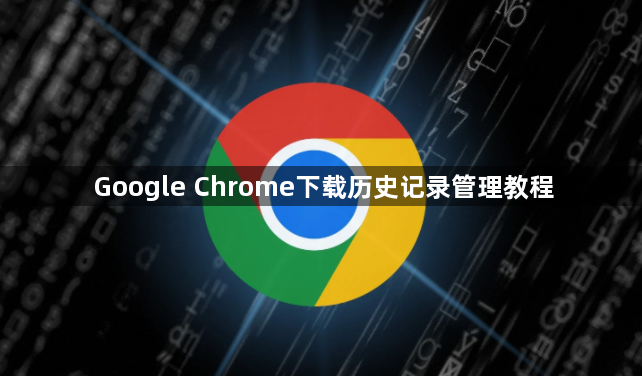 Google Chrome下载历史记录管理教程1