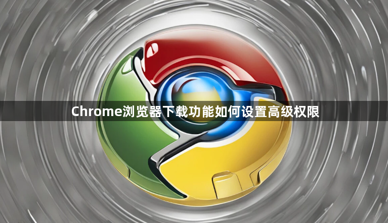 Chrome浏览器下载功能如何设置高级权限1