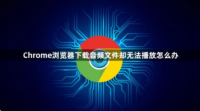Chrome浏览器下载音频文件却无法播放怎么办1
