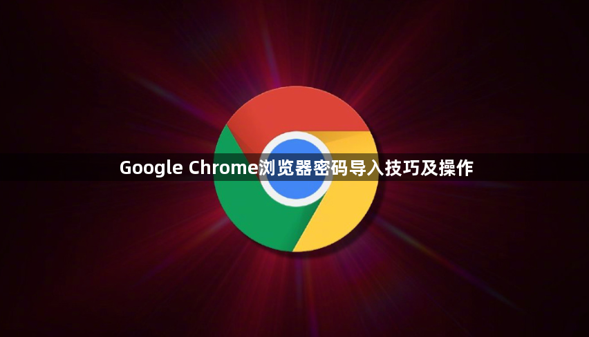 Google Chrome浏览器密码导入技巧及操作1