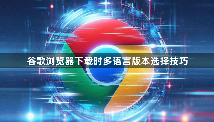 谷歌浏览器下载时多语言版本选择技巧1