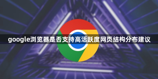 google浏览器是否支持高活跃度网页结构分布建议1
