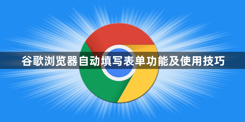 谷歌浏览器自动填写表单功能及使用技巧1