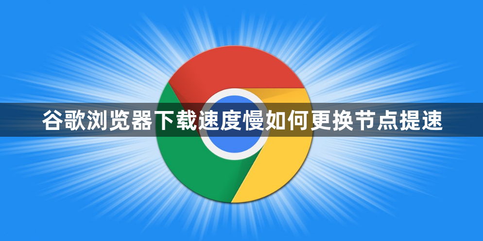 谷歌浏览器下载速度慢如何更换节点提速1