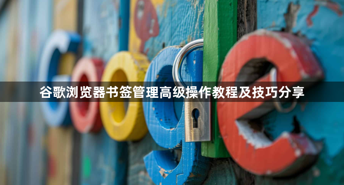 谷歌浏览器书签管理高级操作教程及技巧分享1