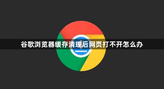 谷歌浏览器缓存清理后网页打不开怎么办1