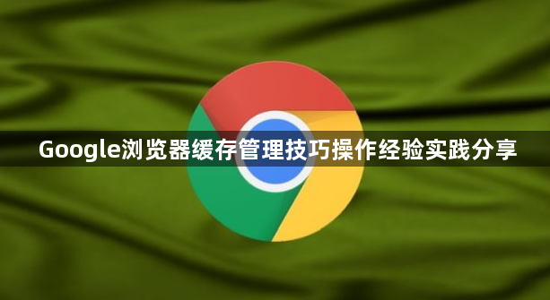 Google浏览器缓存管理技巧操作经验实践分享1