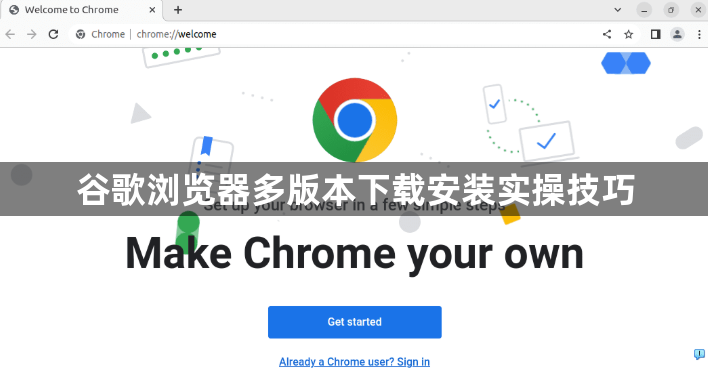 谷歌浏览器多版本下载安装实操技巧1