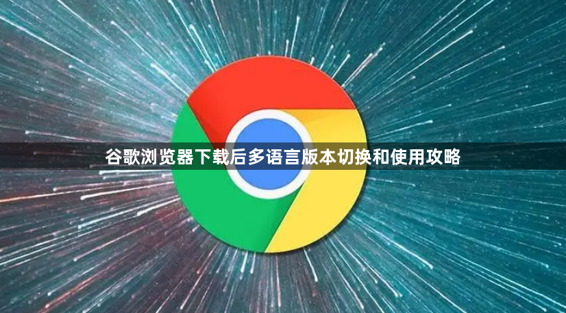谷歌浏览器下载后多语言版本切换和使用攻略1