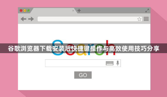 谷歌浏览器下载安装后快捷键操作与高效使用技巧分享1