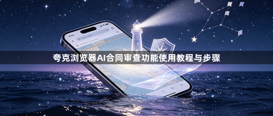 夸克浏览器AI合同审查功能使用教程与步骤1