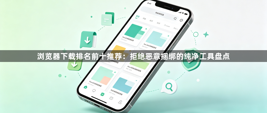 浏览器下载排名前十推荐：拒绝恶意捆绑的纯净工具盘点1