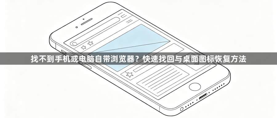找不到手机或电脑自带浏览器？快速找回与桌面图标恢复方法1