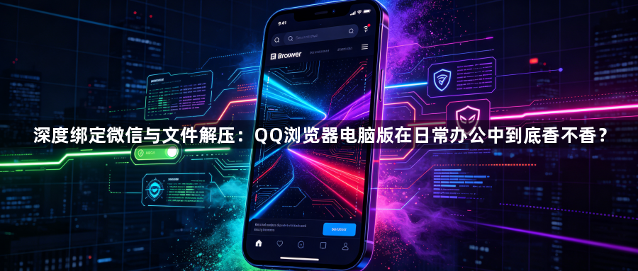 深度绑定微信与文件解压：QQ浏览器电脑版在日常办公中到底香不香？1