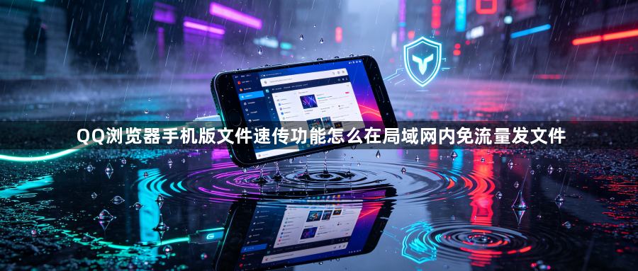 QQ浏览器手机版文件速传功能怎么在局域网内免流量发文件1