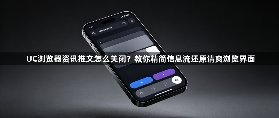 UC浏览器资讯推文怎么关闭？教你精简信息流还原清爽浏览界面1
