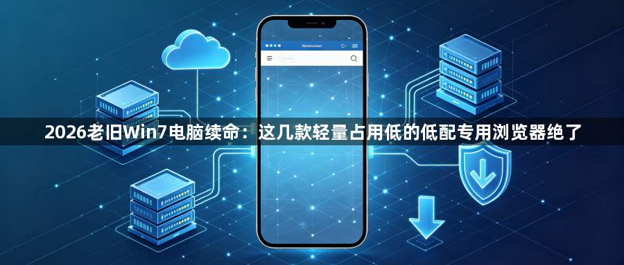 2026老旧Win7电脑续命：这几款轻量占用低的低配专用浏览器绝了1