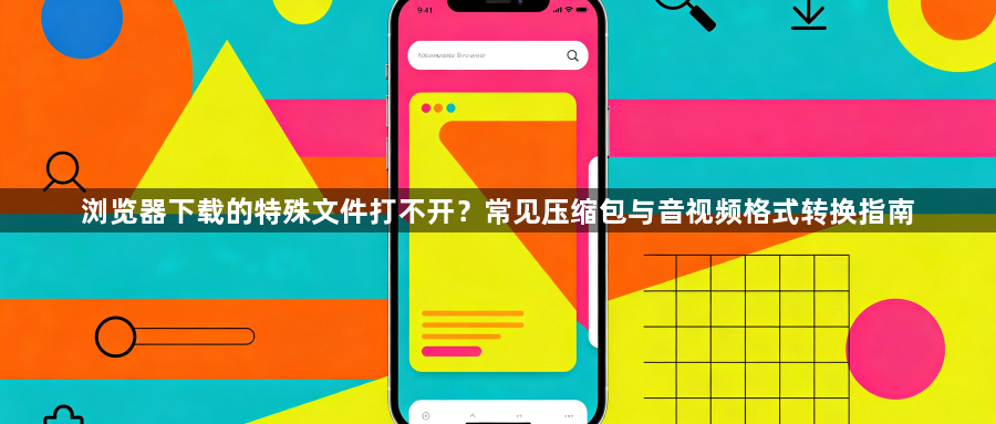 浏览器下载的特殊文件打不开？常见压缩包与音视频格式转换指南1