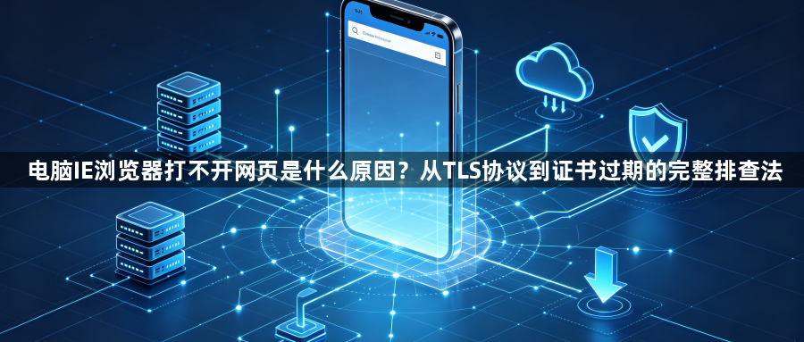 电脑IE浏览器打不开网页是什么原因?从TLS协议到证书过期的完整排查法1