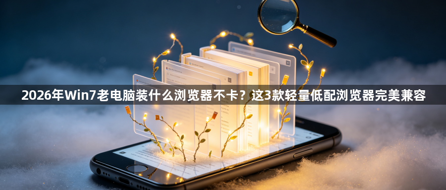 2026年Win7老电脑装什么浏览器不卡？这3款轻量低配浏览器完美兼容1